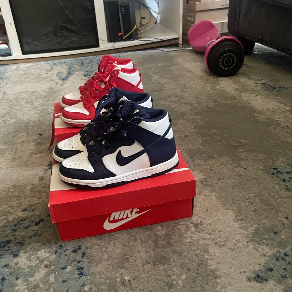 Nike Dunks High top size 3.5 y Big boys